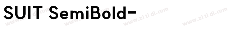 SUIT SemiBold字体转换 SUIT SemiBold字体转换